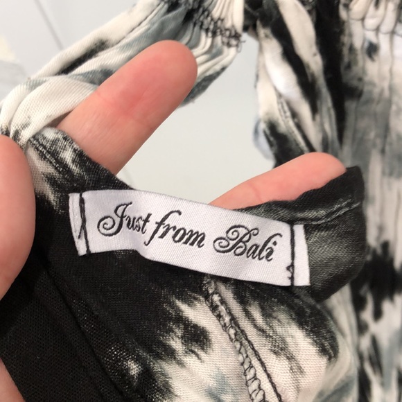 Just from Bali, Woman’s dress, Free size, black white and gray - Picture 7 of 8